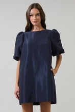 Load image into Gallery viewer, Morrigan Bubble Sleeve Shift Mini Dress