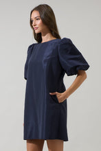Load image into Gallery viewer, Morrigan Bubble Sleeve Shift Mini Dress
