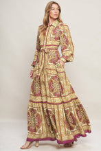 Load image into Gallery viewer, Baroque Maxi Dress