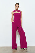Load image into Gallery viewer, Asymmetrical Cutout Buckle Wide Leg Jumpsuit