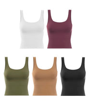 Load image into Gallery viewer, Wide Scoop Skinny Crop Top
