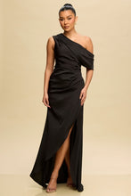 Load image into Gallery viewer, Asymmetric Satin Maxi Gown