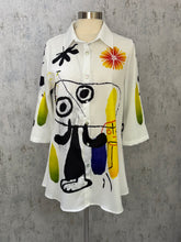 Load image into Gallery viewer, Artsy Button Down Tunic Top