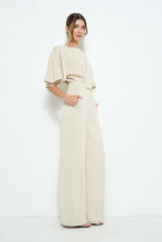 Load image into Gallery viewer, Flutter Kimino Sleeve Buckle Detail Wide Jumpsuit
