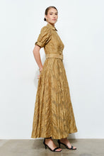 Load image into Gallery viewer, Floral Embellished Jeweled Buttons Maxi Dress