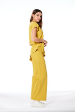 Load image into Gallery viewer, GRACIA-Asymmetric Cut Ruched-Side Top &amp; Pant Set