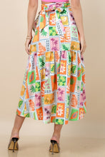 Load image into Gallery viewer, Pineapple Stamp Wrap Around Skirt