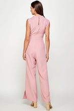 Load image into Gallery viewer, Cowl Neck Draped Jumpsuit