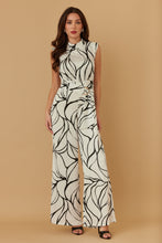 Load image into Gallery viewer, Abstract Black &amp; White Jumpsuit