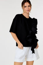 Load image into Gallery viewer, Asymmetric Ruffle T shirt