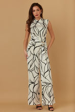 Load image into Gallery viewer, Abstract Black &amp; White Jumpsuit