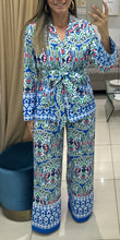 Load image into Gallery viewer, GRACIA-Abstract Button Down Top and Matching Pant Set