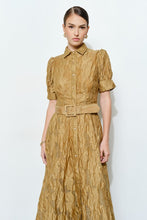 Load image into Gallery viewer, Floral Embellished Jeweled Buttons Maxi Dress