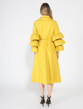 Load image into Gallery viewer, GRACIA-Wrapped design layered sleeve midi dress