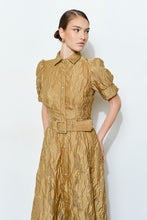 Load image into Gallery viewer, Floral Embellished Jeweled Buttons Maxi Dress