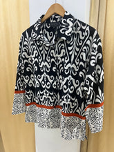 Load image into Gallery viewer, GRACIA-Orange Print Long Sleeve Blouse