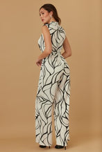 Load image into Gallery viewer, Abstract Black &amp; White Jumpsuit