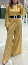 Load image into Gallery viewer, Satin Glow Wide Leg and Sleeve Jumpsuit