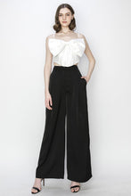 Load image into Gallery viewer, High waist Satin Stretch Wide Leg Pants