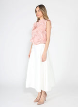 Load image into Gallery viewer, GRACIA-Sleeveless Sheer Top with Ruffled Appliques