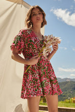 Load image into Gallery viewer, Cienega Floral Woodstock Bubble Mini Dress