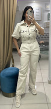 Load image into Gallery viewer, Cargo Top Stitch Jumpsuit