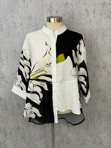 Asymmetric Button Down Top