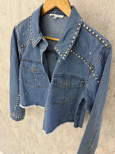 Load image into Gallery viewer, Bling Details Denim Jacket