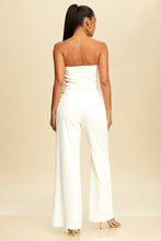 Load image into Gallery viewer, Belted Tuxedo Jumpsuit