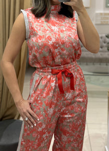GRACIA-Floral Abstract Matching Set