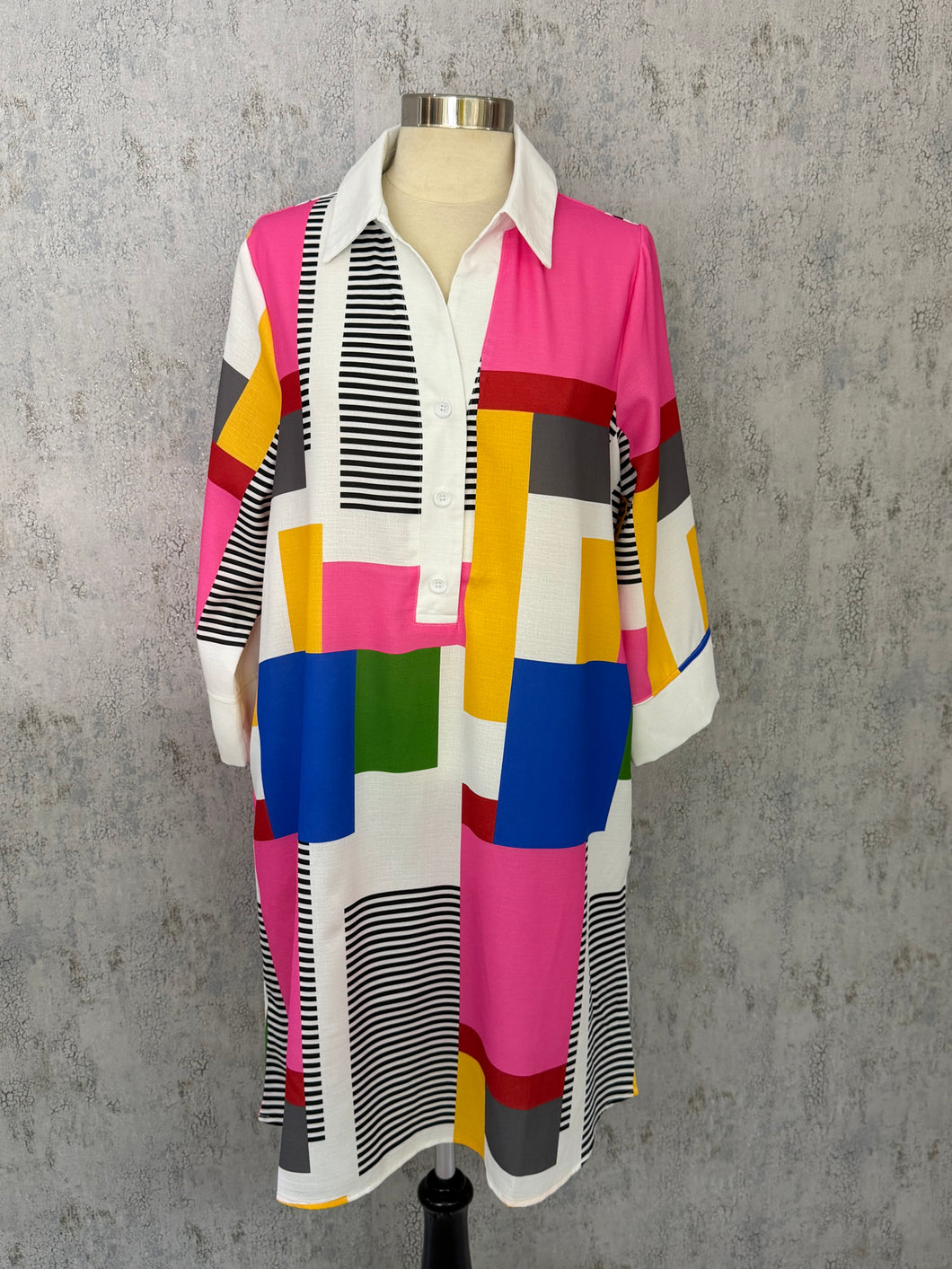 70's Radio Era Button Down Dress