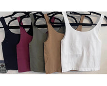 Load image into Gallery viewer, Wide Scoop Skinny Crop Top