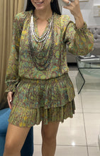 Load image into Gallery viewer, Best Seller Floral Long Sleeve Pleated Mini Skirt Dress