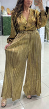 Load image into Gallery viewer, Metallic Wide Leg Pants