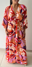 Load image into Gallery viewer, Blooming Lily Kimono Maxi Dress