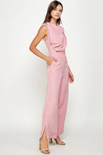 Load image into Gallery viewer, Cowl Neck Draped Jumpsuit