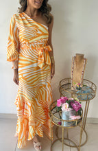 Load image into Gallery viewer, One Shoulder Printed Maxi Dress