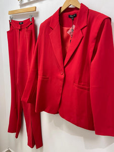 Valentino Red Blazer Set