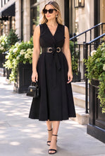 Load image into Gallery viewer, Trench Coat Midi Dress