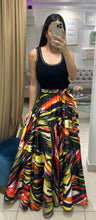 Load image into Gallery viewer, GRACIA-Contrast Knit Top and Printed Skirt Maxi Dress