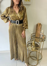 Load image into Gallery viewer, Metallic Wide Leg Pants