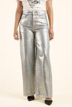 Load image into Gallery viewer, Metallic Wide Leg Jeans