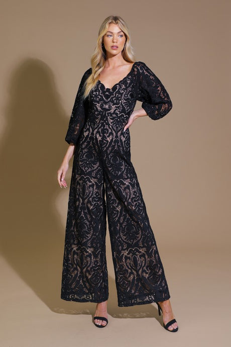 All Over Lace Jumpsuit