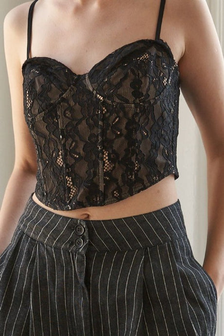 Laced Bustier Top