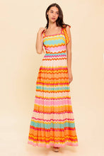 Load image into Gallery viewer, Summer Shoulder Tie Pleated Maxi Dress