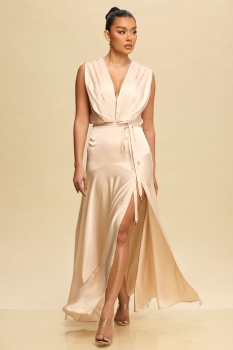 Goddess Satin Gown