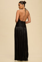 Load image into Gallery viewer, Metallic Asymmetric Maxi Dress