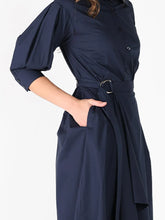 Load image into Gallery viewer, Bottom Wrap Shirt Collared Dress