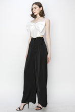 Load image into Gallery viewer, High waist Satin Stretch Wide Leg Pants