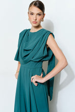 Load image into Gallery viewer, Sleeveless Draped Scarf-Neck Jumpsuit